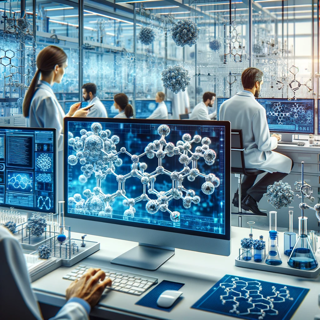 Laboratorio de investigación biológica. Imagen generada por IA.