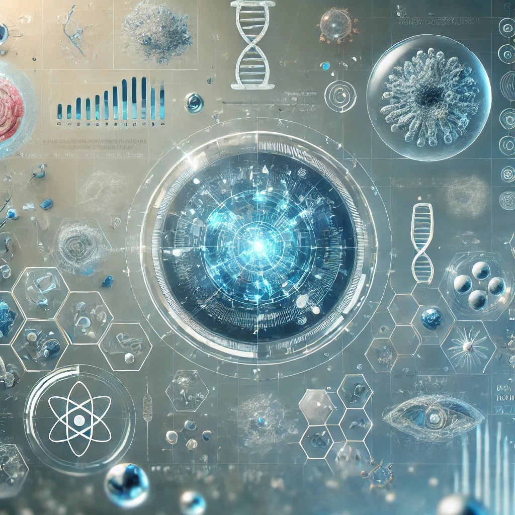 Representación artística generada por IA de un estudio de proteínas